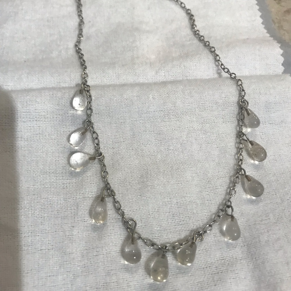 Dainty glass bead necklace